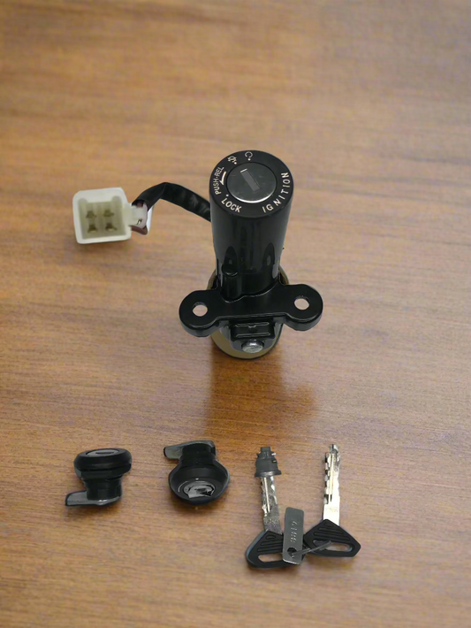 LOCK SET FOR PULSAR 150 180 4 WIRE SHOCKET