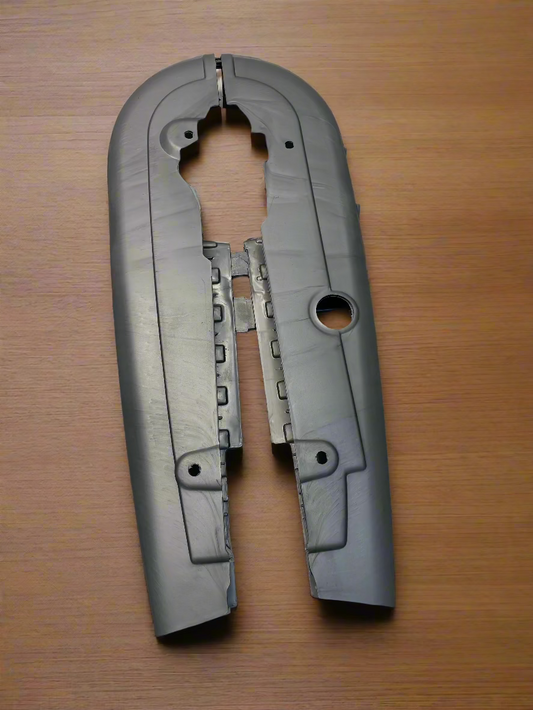 Chain Cover for Splendor plus old Model CD Deluxe/HF Deluxe Fiber Silver color