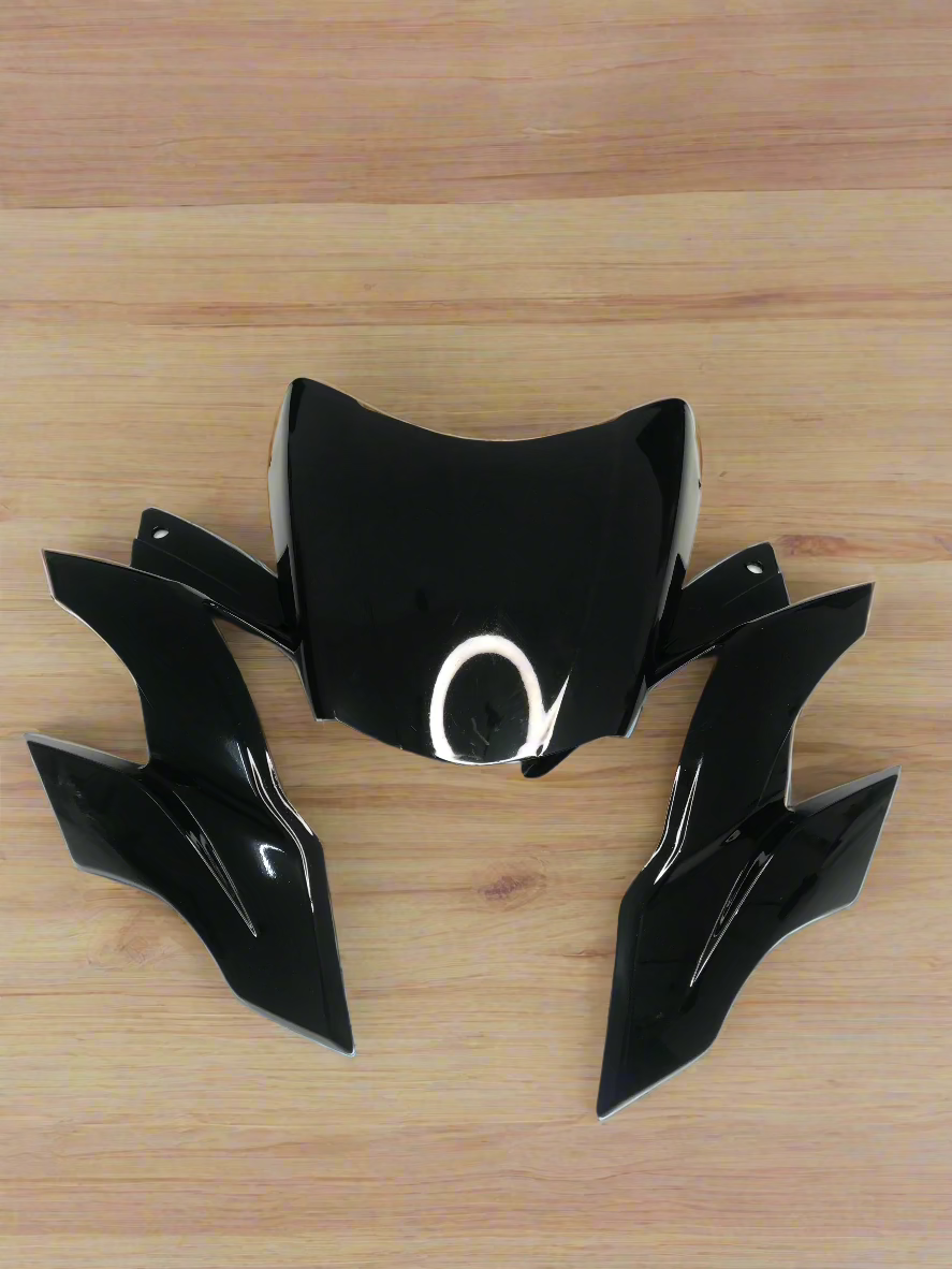HEADLIGHT VISOR FOR APACHE RTR 160 180 REFRESH 2V BLACK