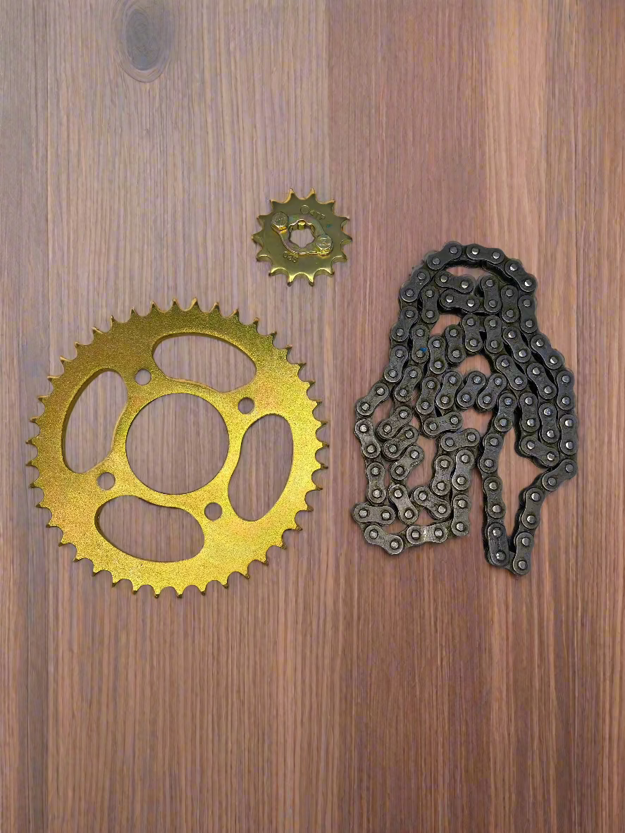 CHAIN KIT FOR SUPER SPLENDOR OLD / BS2 / BS3 / BS4 /I3S / GLAMOUR OLD , BS2 , BS3 / SPLENDOR PLUS BS6
