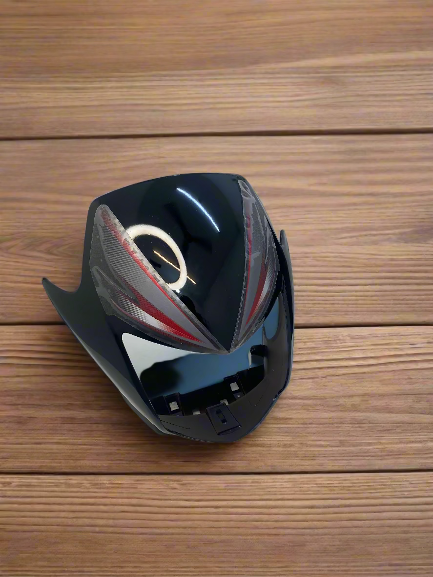 VISOR FOR CB SHINE NEW TYPE - 5 2012 BLACK WITH RED STICKER