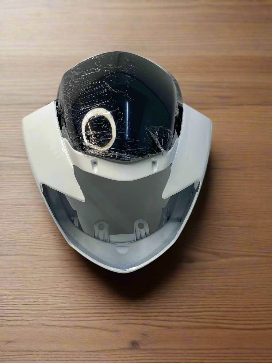 HEADLIGHT VISOR FOR APACHE RTR 160 180 OLD MODEL WHITE COLOR