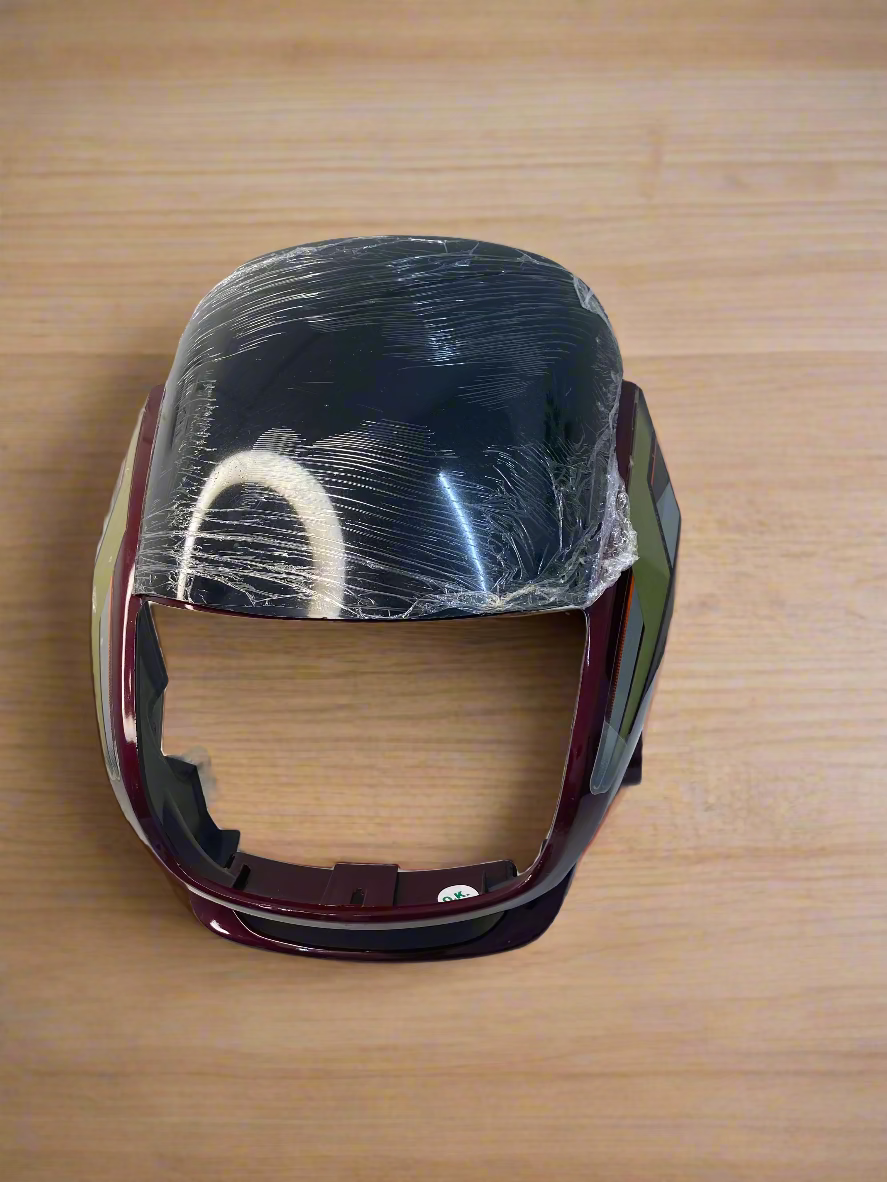 VISOR FOR SUPER SPLENDOR OLD MODEL 2005 WITH WIND SHIELD PALACE MAROON COLOR