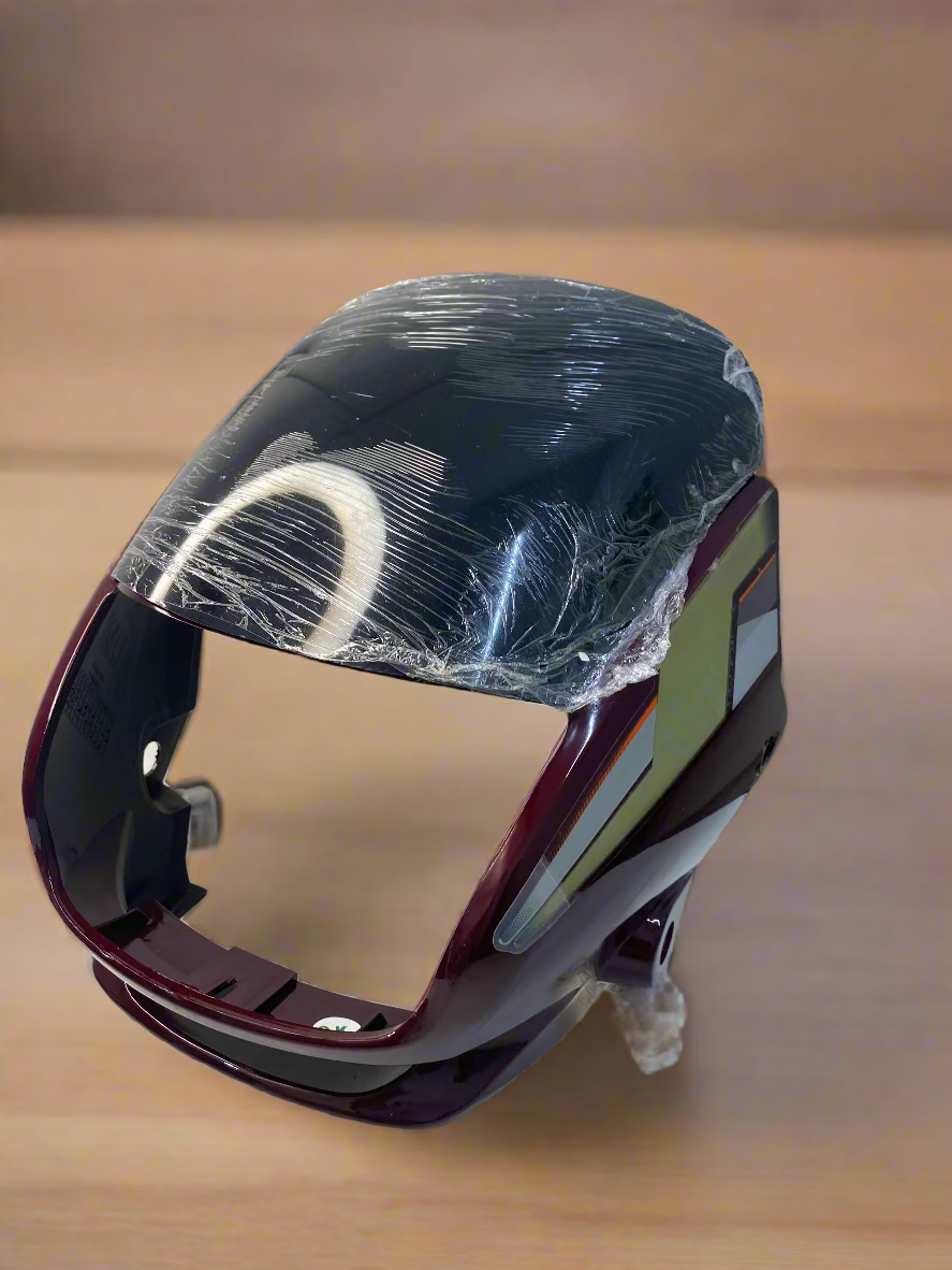VISOR FOR SUPER SPLENDOR OLD MODEL 2005 WITH WIND SHIELD PALACE MAROON COLOR