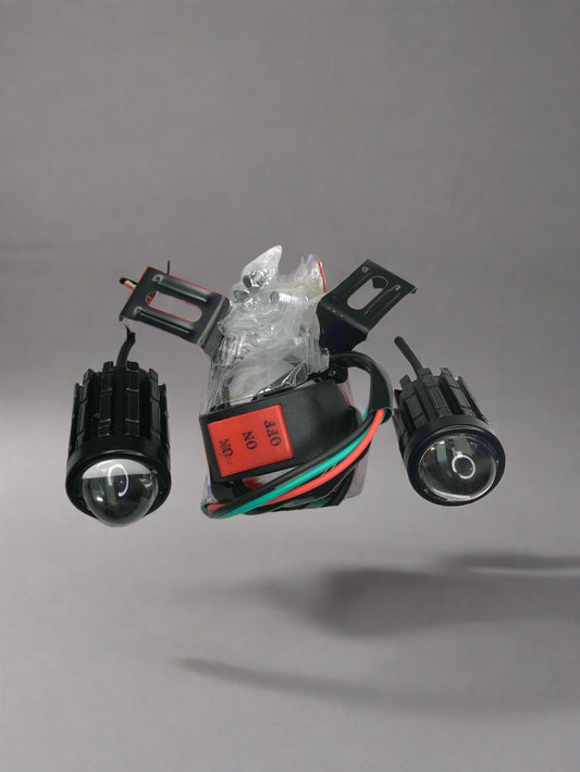 Fog light minidrive with switch double colour 2 pc set 1 button