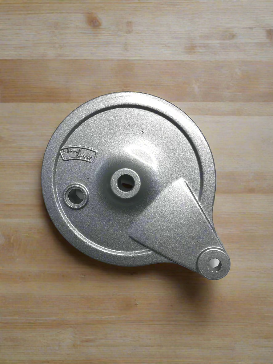 REAR DRUM PLATE FOR PLATINA ALLOY WHEEL SMALL HUB SILVER