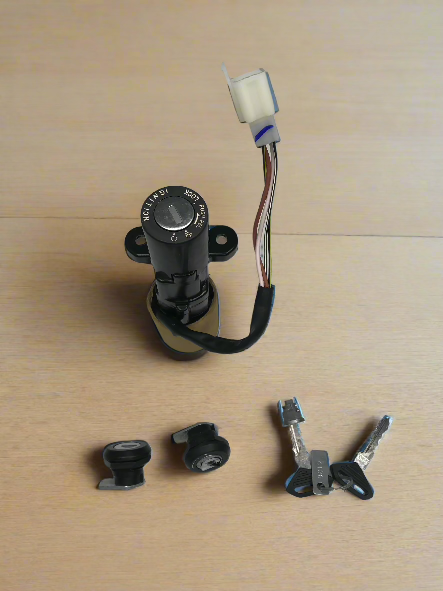 LOCK SET FOR PULSAR 150 180 4 WIRE SHOCKET