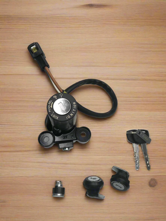LOCK SET FOR PULSAR 180 220 220 2 PIN SHOCKET