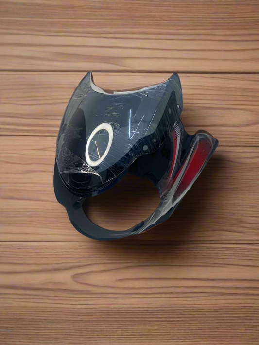 Headlight Visor for Discover 100 old BS2 BS3 BS4 Helogen Lamp Model  Black color with Red Sticker