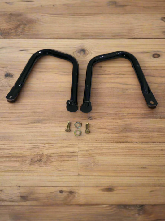 LEG GUARD FOR SUPER SPLENDOR BS6 / GLAMOUR BS6 in 2pc BLACK
