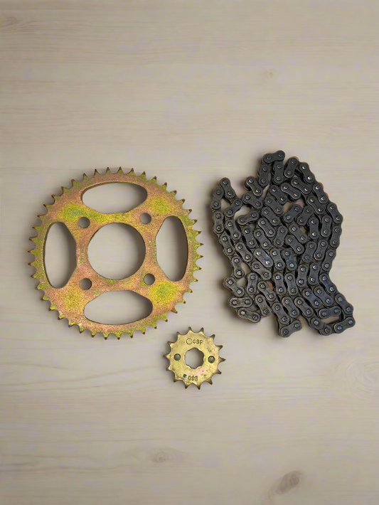 CHAIN KIT FOR CBZ EXTREME 150 OLD 2008 / HUNK 150CC