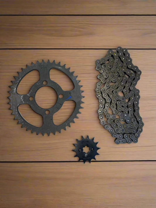 CHAIN KIT FOR PLATINA 100 OLD 2005 - 15 / PLATINA 110 2023