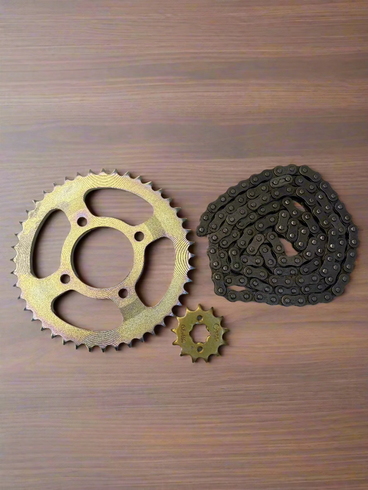 CHAIN KIT FOR  APACHE RTR 160CC , 2V OLD