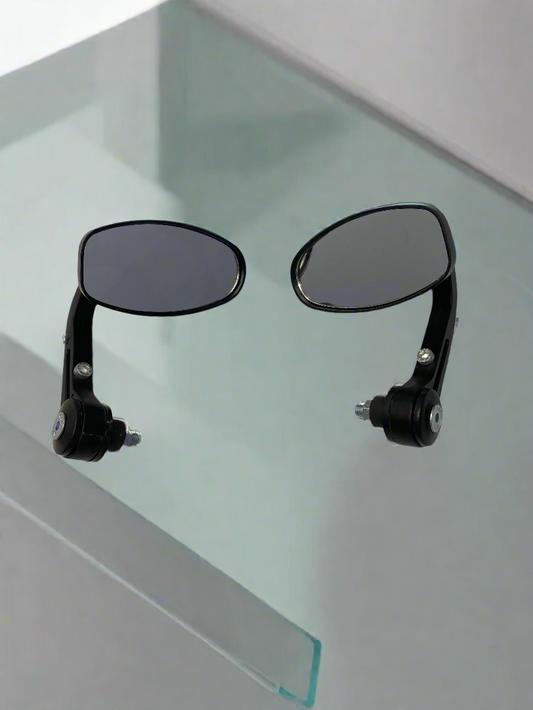 FANCY SIDE MIRROR OVEL SHAPE BAR AND FOR BIKE AND SCOOTER