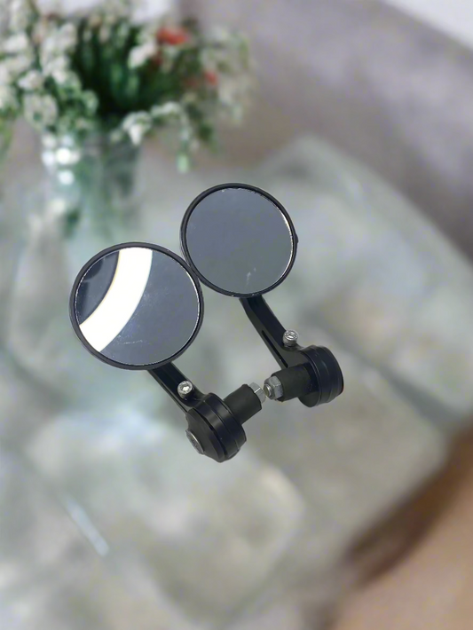 FANCY SIDE MIRROR ROUND SHAPE BAR AND FOR BIKE AND SCOOTER
