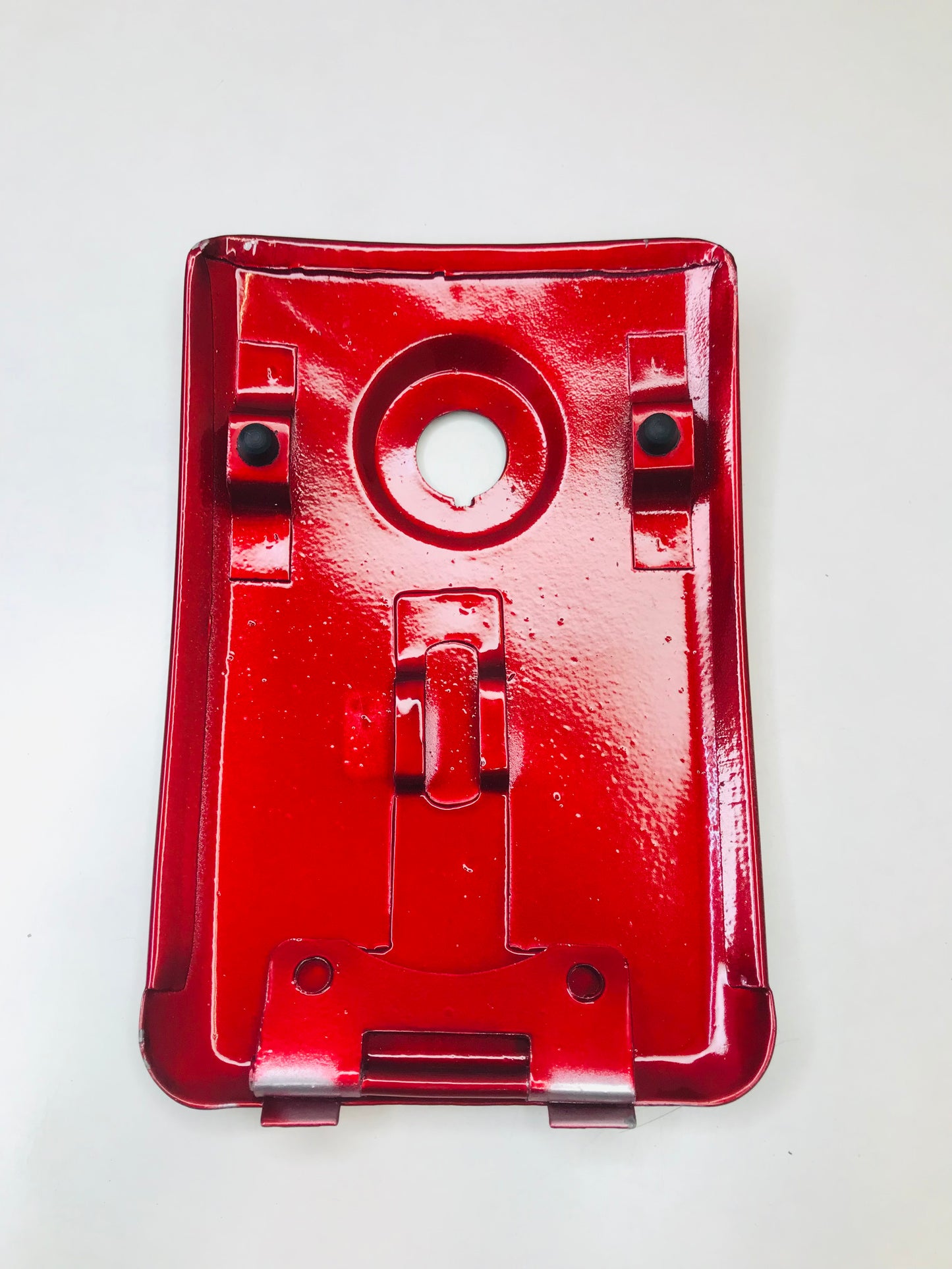 petrol tank lid plate r for splendor plus red color for all model