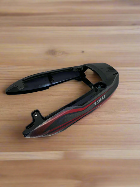 SEAT COWL FOR DISCOVER 150 - 2011 MODEL BLACK WITH RED STICKER