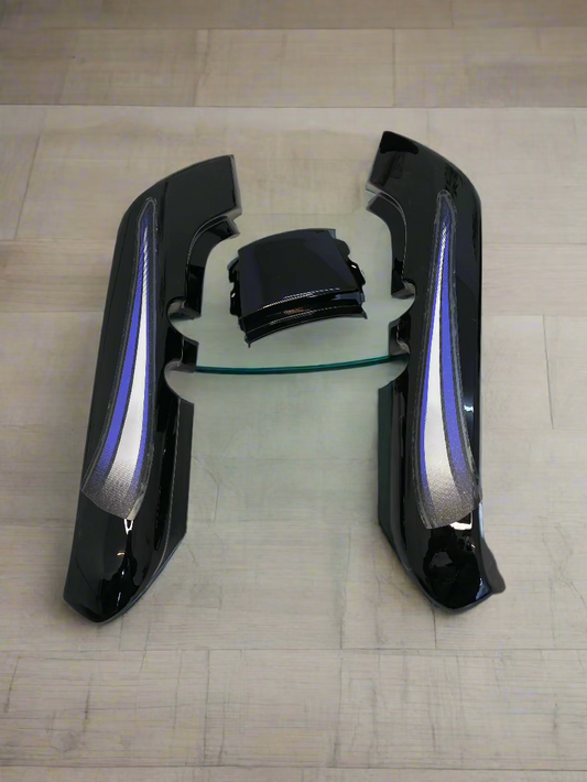 SEAT COWL FOR SPLENDOR PLUS IBS 2018 MODEL BLACK WITH PURPLE STICKER