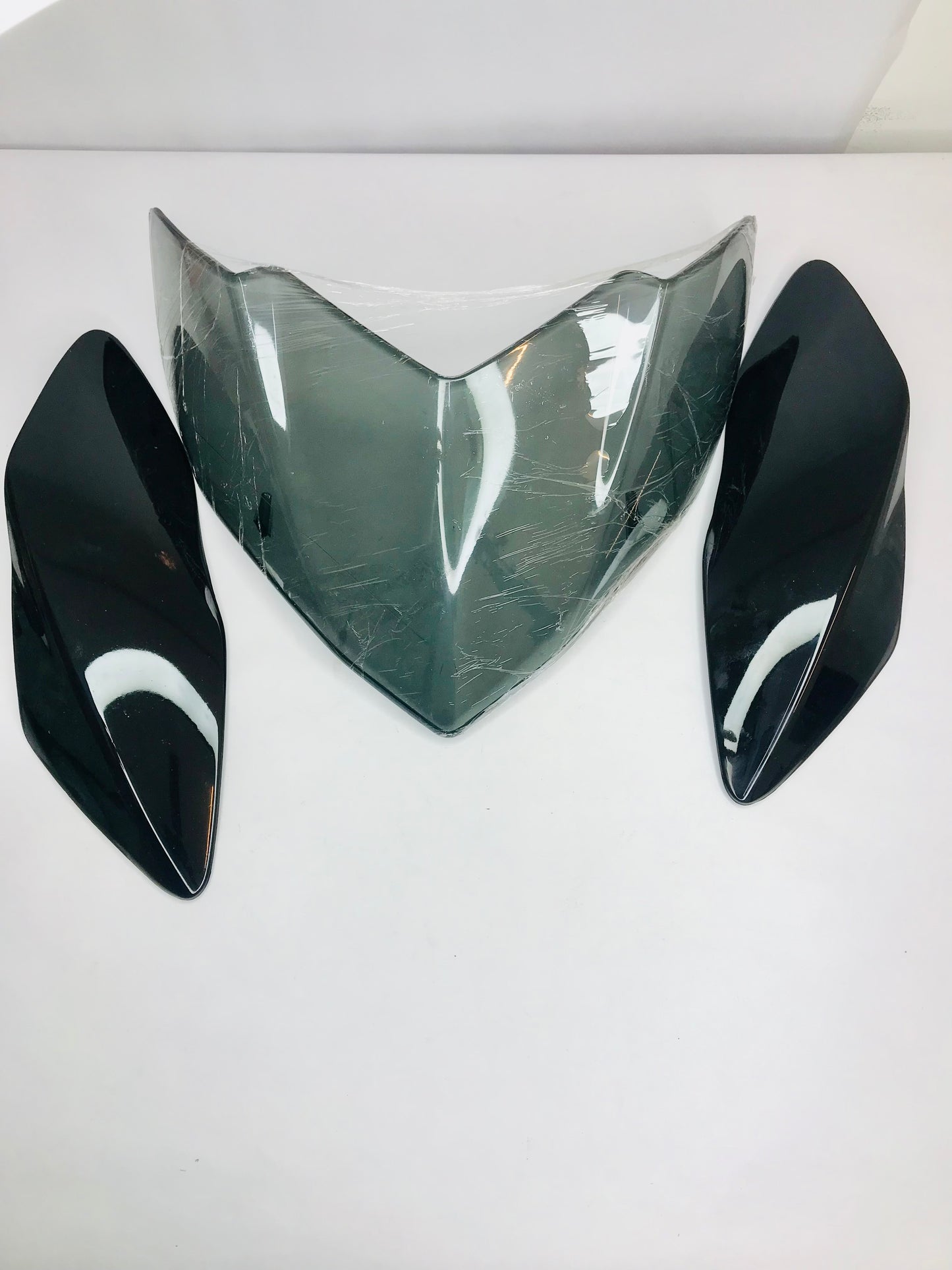 visor for bajaj pulsar 135 LS al model set of 3 pc black color