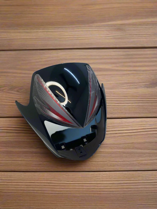 VISOR FOR CB SHINE NEW TYPE - 5 2012 BLACK WITH RED STICKER