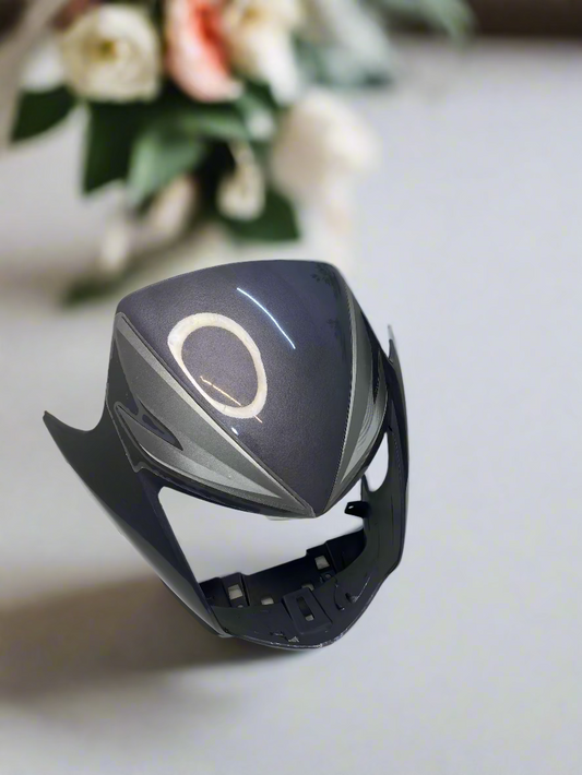 VISOR FOR CB SHINE NEW TYPE - 5 GENY GREY COLOR WITH STICKER