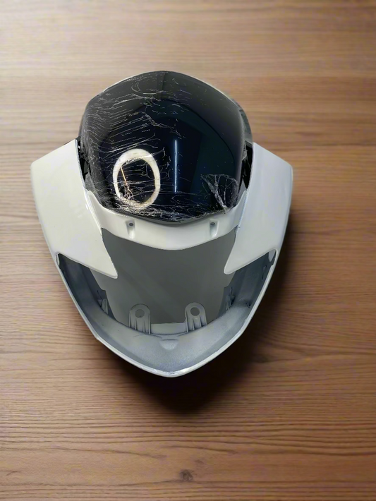 HEADLIGHT VISOR FOR APACHE RTR 160 180 OLD MODEL WHITE COLOR