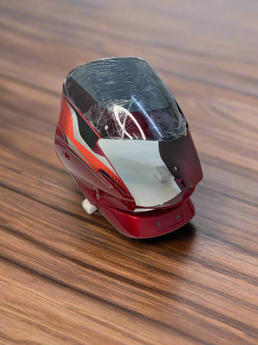 HEADLIGHT VISOR FOR PLATINA 100 OLD 2006 - 15 RED COLOR