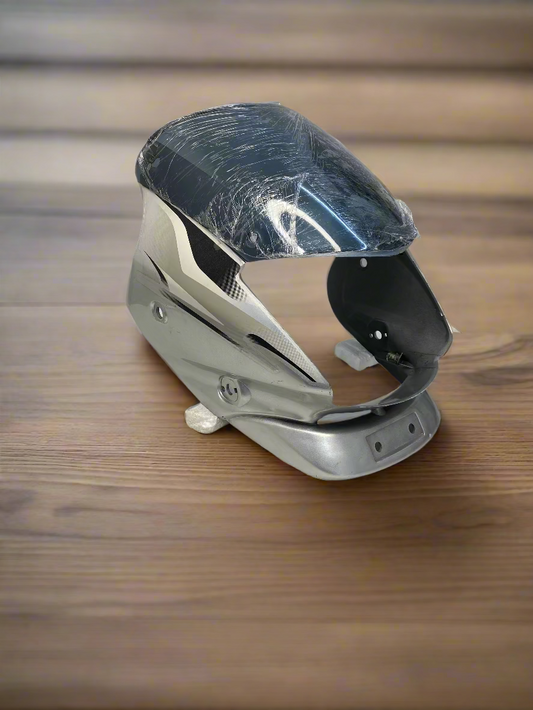 HEADLIGHT VISOR FOR PLATINA 100 OLD 2006 - 15 SILVER COLOR
