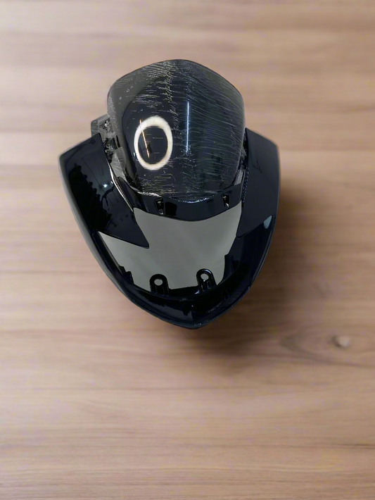 HEADLIGHT VISOR FOR APACHE RTR 160 180 OLD MODEL BLACK  COLOR