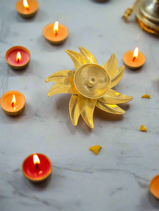 brass diya for puja and home decor