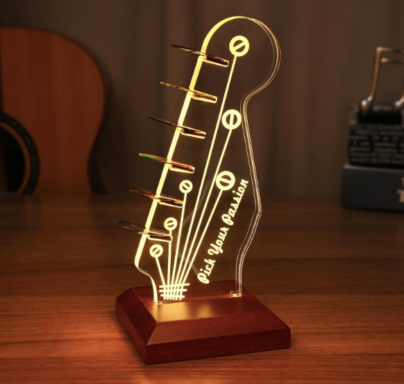 LED Guitar Pick Holder & Display Stand