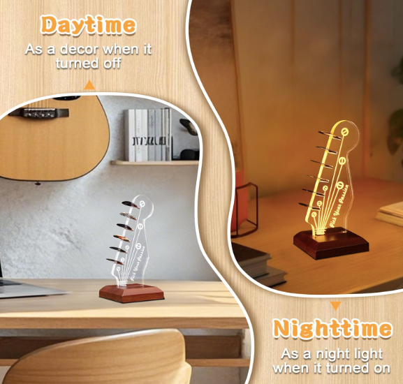 LED Guitar Pick Holder & Display Stand