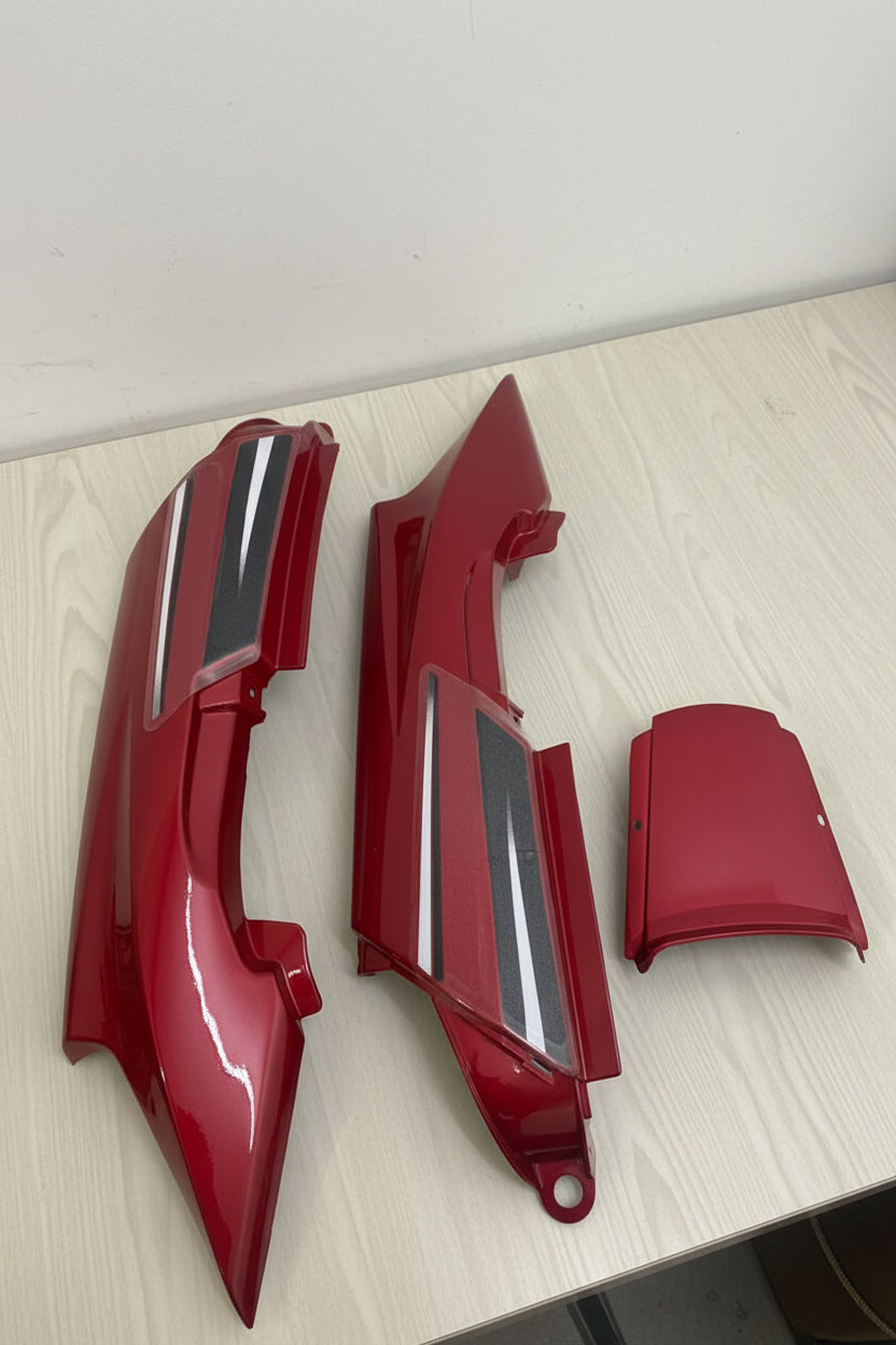 SEAT COWL FOR SUPER SPLENDOR 2010-13 TYPE 3 RED COLOUR SET OF 3